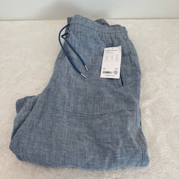 NWT Athleta Retreat Linen Pant size 12 - Picture 3 of 11